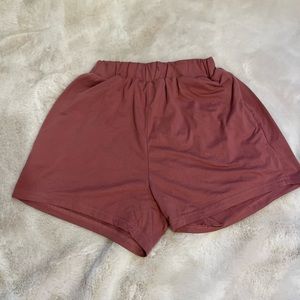 Dark pink shorts. Bought off Amazon